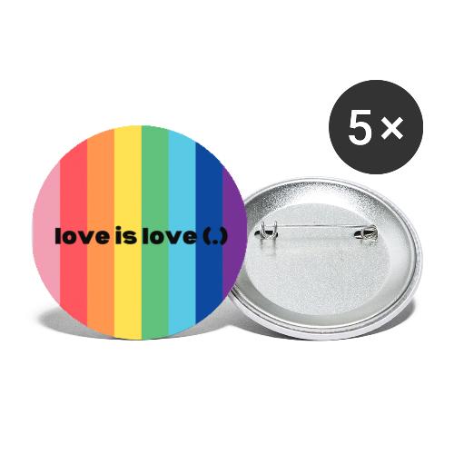 Love Is Love (.) - Buttons large 2.2'' (5-pack)