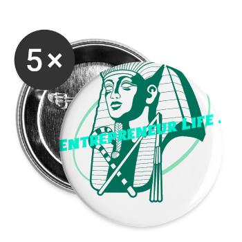 Entrepreneur Life Hit Goals entrepreneur t'shirt. - Buttons large 2.2'' (5-pack) - white