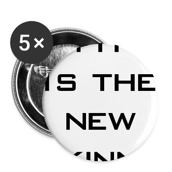 fit is the new skinny - Buttons large 2.2'' (5-pack) - white