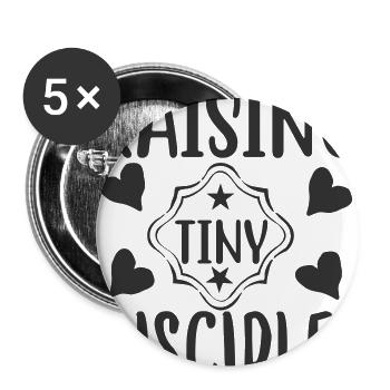Raising Tiny Disciples - Buttons large 2.2'' (5-pack) - white