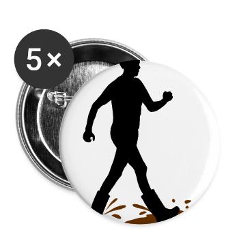 Male Mud Walker – Mud Explorer - Buttons large 2.2'' (5-pack) - white