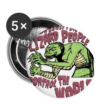 Shapeshifting Lizard People Graphic - Buttons large 2.2'' (5-pack) - white