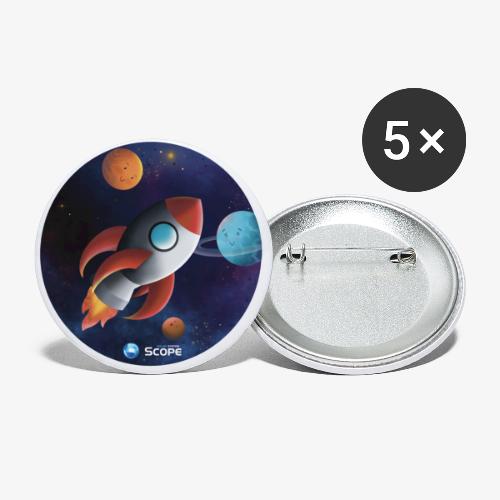 Solar System Scope : Little Space Explorer - Buttons large 2.2'' (5-pack)