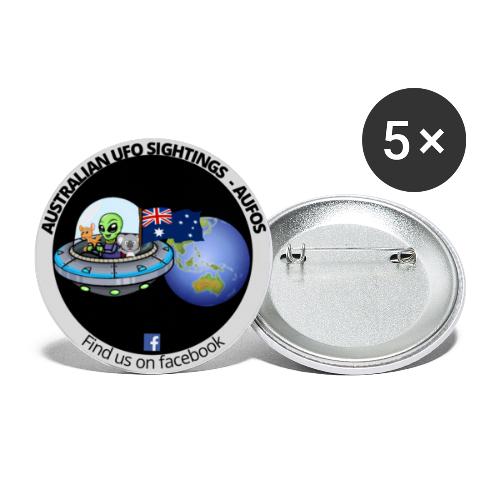 Australian UFO Sightings - AUFOS Single Logo - Buttons large 2.2'' (5-pack)