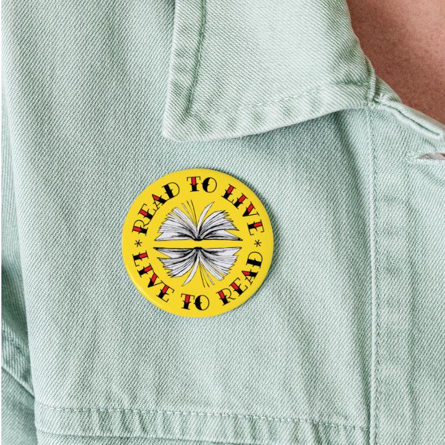 Read to Live/Live to Read Tattoo Button