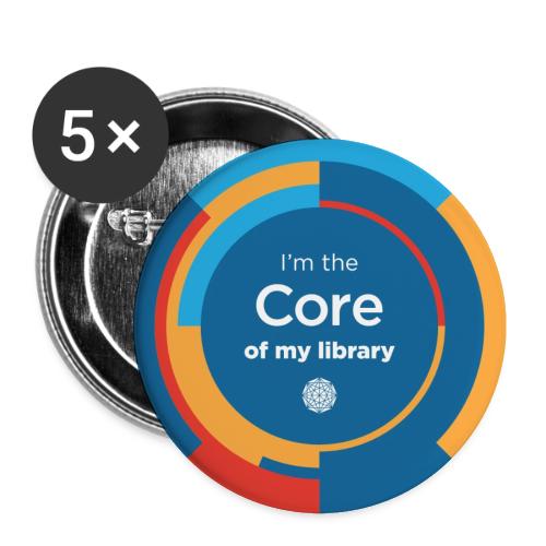 I'm the Core of My Library - Buttons large 2.2'' (5-pack)