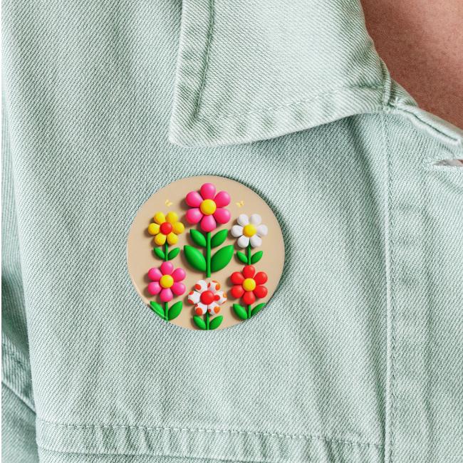 3D Flowers and Butterflies in Amber, Floral Design