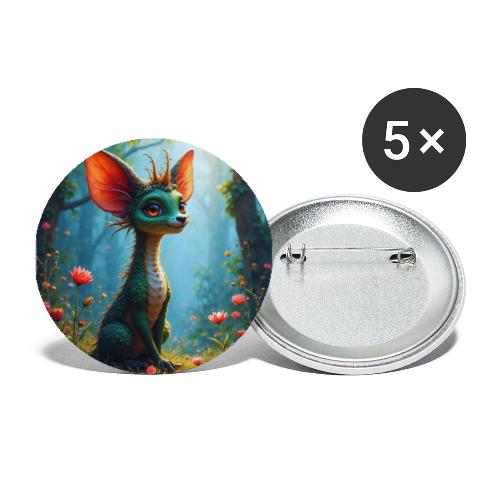 Fantasy Forest Character with Magical Vibe - Buttons large 2.2'' (5-pack)