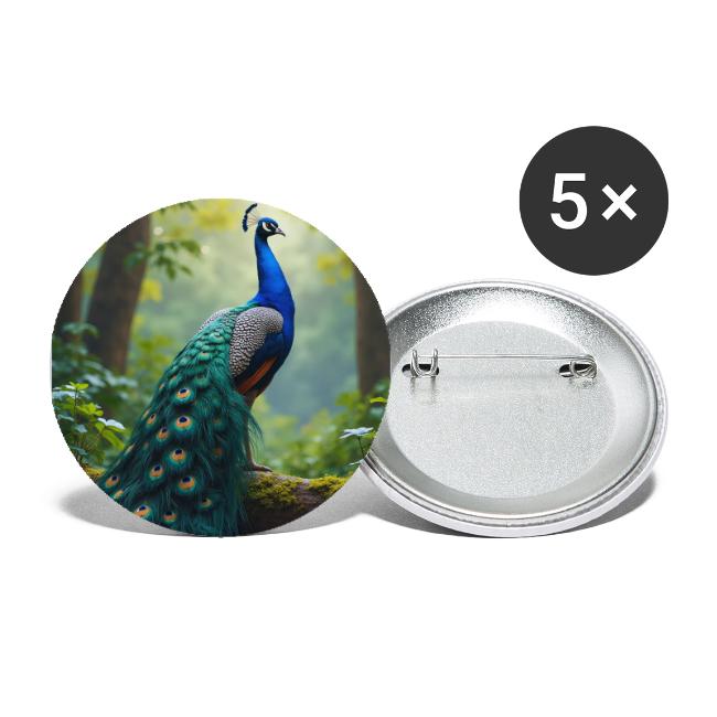 Majestic Peacock in Enchanted Forest