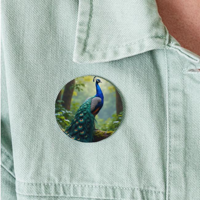 Majestic Peacock in Enchanted Forest