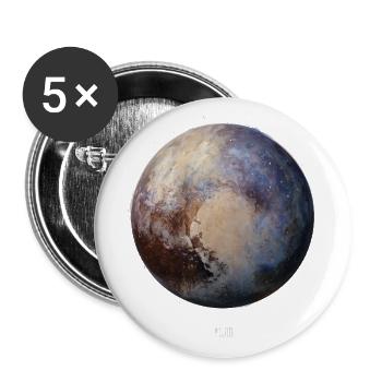 Celestial Planet Marble Artwork - Buttons large 2.2'' (5-pack) - white