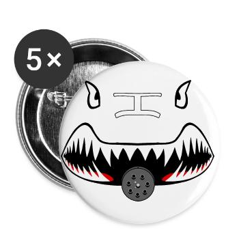 A10 Thunderbolt - Buttons large 2.2'' (5-pack) - white