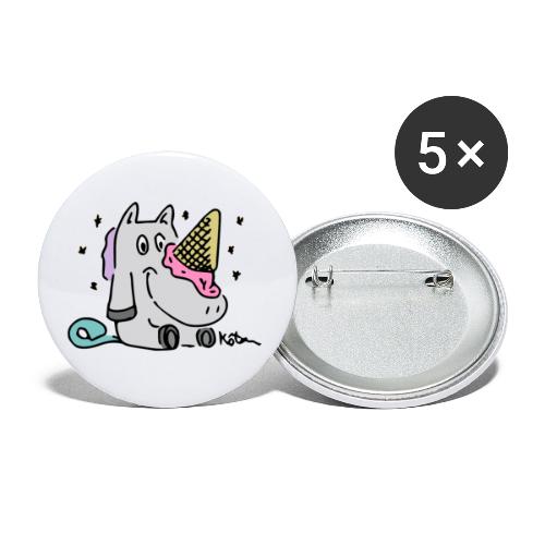 Ice Cream Unicorn - Buttons large 2.2'' (5-pack)