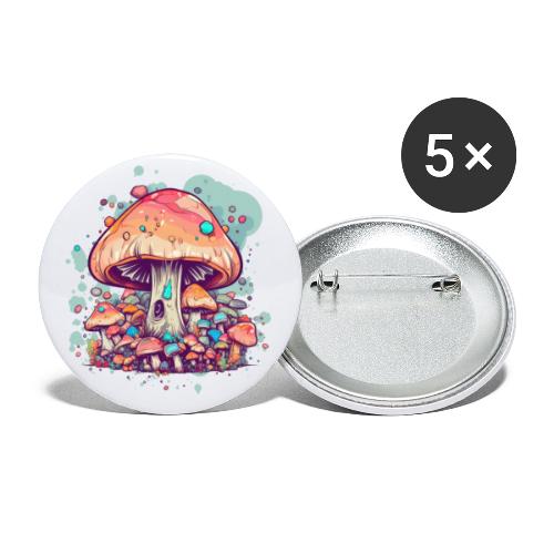 The Mushroom Collective - Buttons large 2.2'' (5-pack)