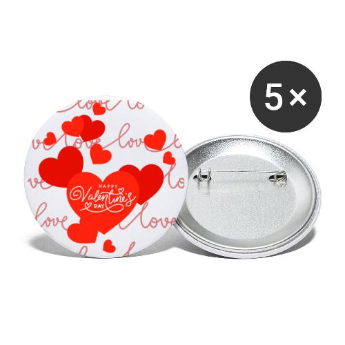 Valentine's Day Designs, Valentine's Day Gifts - Buttons large 2.2'' (5-pack)