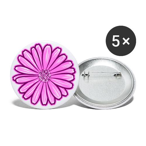African Daisy Halftone Illustration - Buttons large 2.2'' (5-pack)