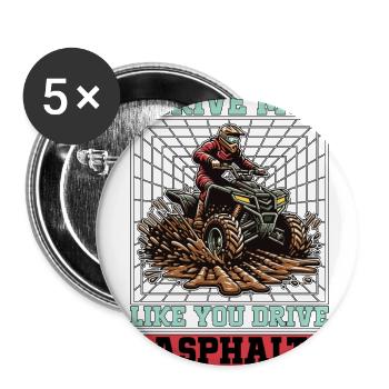 Mud Racing I Drive Mud Like Offroad Trucks Lover - Buttons large 2.2'' (5-pack) - white