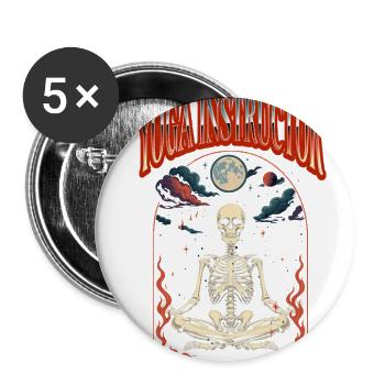 Yoga Instructor Tarot Halloween - Buttons large 2.2'' (5-pack) - white