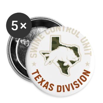 Hog Hunting Feral Pig Boar Control Wild Hog Patrol - Buttons large 2.2'' (5-pack) - white