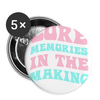 Core Memories In The Making - Buttons large 2.2'' (5-pack) - white