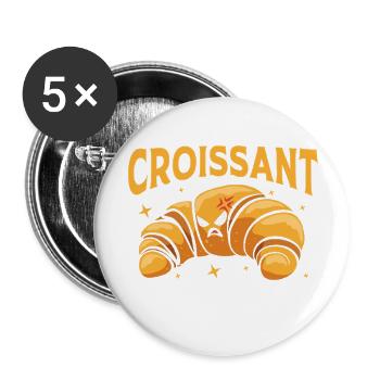 French Bread Croissant - Buttons large 2.2'' (5-pack) - white