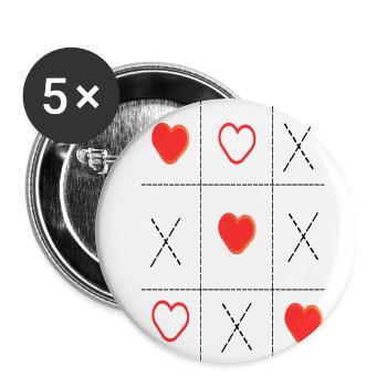 Extraodinary Tees for Lover's emotions Secrets - Buttons large 2.2'' (5-pack) - white
