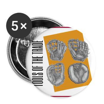 Tools of the Trade - Buttons large 2.2'' (5-pack) - white