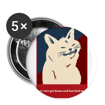 Funny cat meme. - Buttons large 2.2'' (5-pack) - white