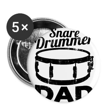 Snare Drummer Dad - Buttons large 2.2'' (5-pack) - white