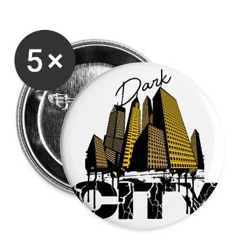 Modern Urban Architecture Metropolis Graphic - Buttons large 2.2'' (5-pack) - white