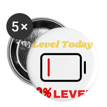 Level Today Motivation Battery - Buttons large 2.2'' (5-pack) - white