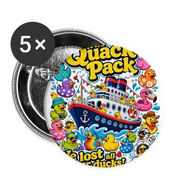 Quack Pack: We lost all our ducks! - Buttons large 2.2'' (5-pack) - white