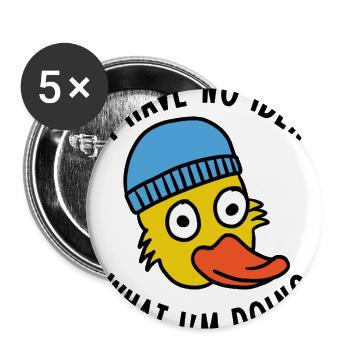 I Have No Idea What I'm Doing - Buttons large 2.2'' (5-pack) - white