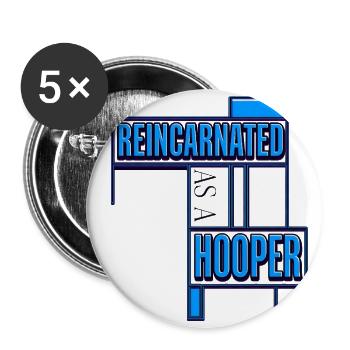 Reincarnated Hooper Neon - Buttons large 2.2'' (5-pack) - white