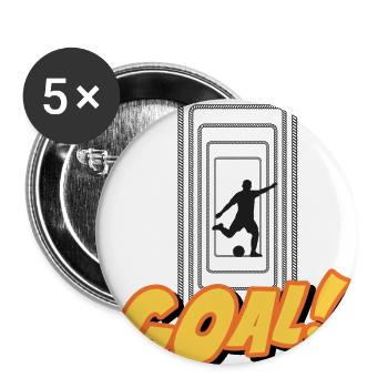 goal - Buttons large 2.2'' (5-pack) - white