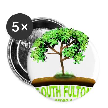 South Fulton, Georgia, South Fulton Georgia - Buttons large 2.2'' (5-pack) - white