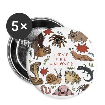 Love_The_Unloved_Bugs_Insect_Entomology_Entomol - Buttons large 2.2'' (5-pack) - white