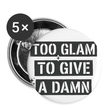 Bold Statement Crop Tee - Buttons large 2.2'' (5-pack) - white