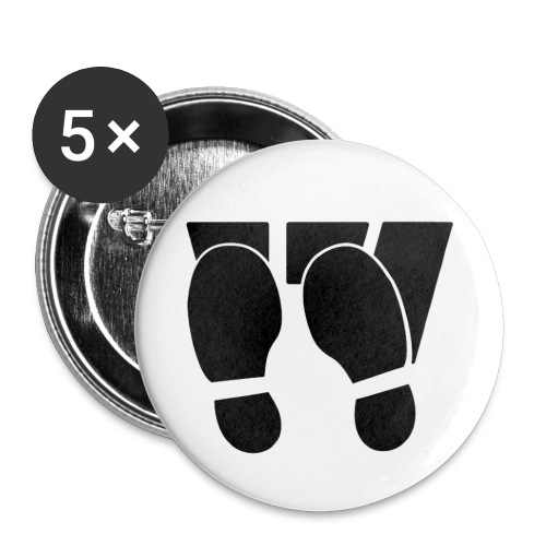 Heel And Toe - Buttons large 2.2'' (5-pack)