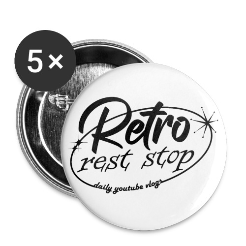 Retro Rest Stop 2 - Buttons large 2.2'' (5-pack)