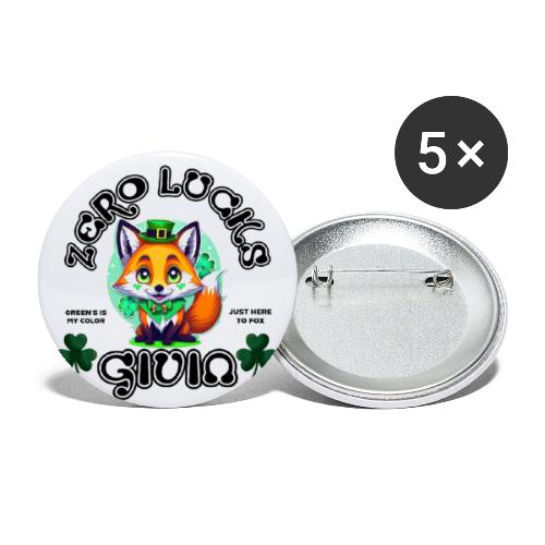 ZERO LUCKS GIVIN - Buttons large 2.2'' (5-pack)