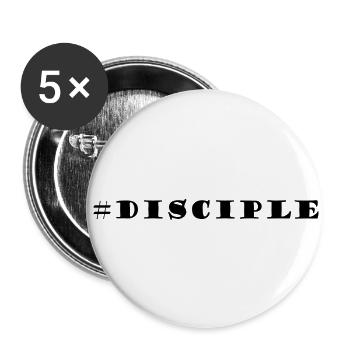 Disciple of Jesus - tell the world - Buttons large 2.2'' (5-pack) - white