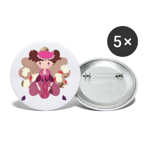 Delightful Girl - Buttons large 2.2'' (5-pack)