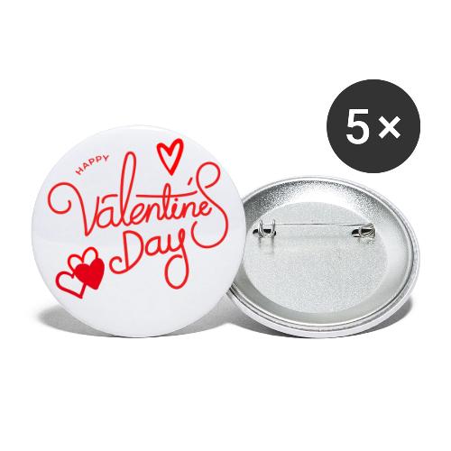 San Valentín, Moda Celebra Día 14 de Febrero - Buttons large 2.2'' (5-pack)