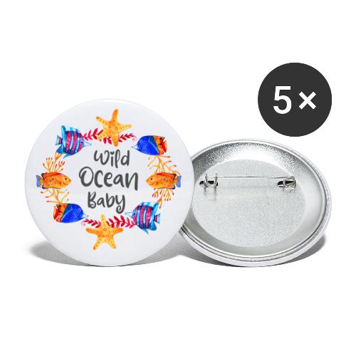 Wild ocean baby - Buttons large 2.2'' (5-pack)