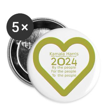 Kamala 2024 - Buttons large 2.2'' (5-pack) - white