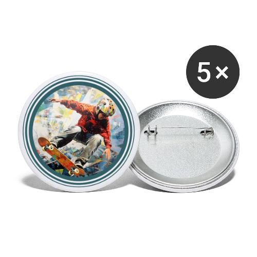 Skateboarding Fuel - Buttons large 2.2'' (5-pack)