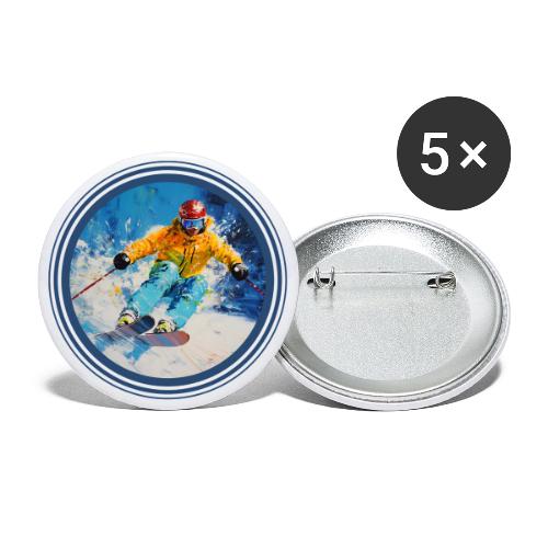 Born for Skiing - Buttons large 2.2'' (5-pack)