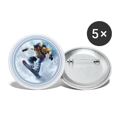 Snowboarding Life - Buttons large 2.2'' (5-pack)