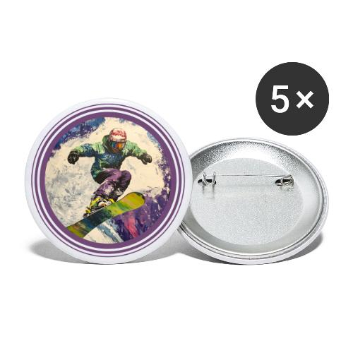 Snowboarding Soul - Buttons large 2.2'' (5-pack)